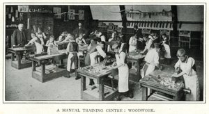 A Manual Training Centre: Woodwork by English Photographer