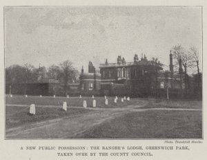 A New Public Possession, the Rangers Lodge, Greenwich Park, Taken Over by the County Council by English Photographer