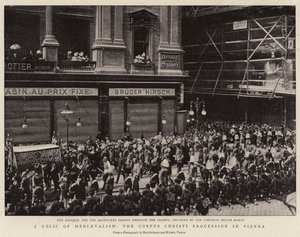A Relic of Mediaevalism, the Corpus Christi Procession in Vienna by English Photographer
