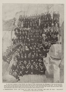A Reminiscence, HRH the Duke of York and the Officers and Men of HMS Melampus by English Photographer