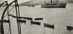 A Landing Force Leaving the Transports for the Shore During the Gallipoli Campaign, from 