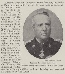 Admiral Napoleon Canevaro, Italian Envoy Extraordinary to HM the Queen by English Photographer