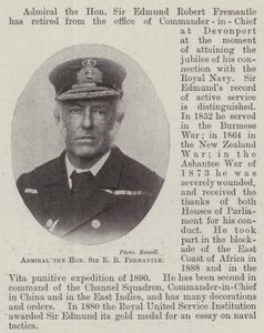 Admiral the Honourable Sir E R Fremantle by English Photographer