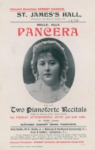 Advertisement for a Concert by Ella Pancera by English Photographer