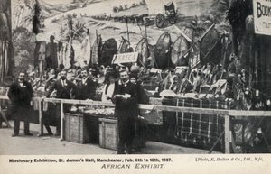 African Exhibit, Missionary Exhibition, St James’s Hall, Manchester, 6 to 16 February 1907 by English Photographer