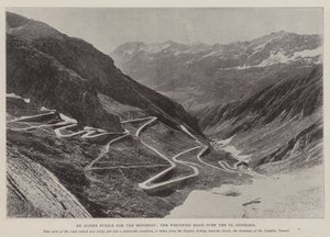 An Alpine Puzzle for the Motorist, the Fortified Road over the St Gothard by English Photographer