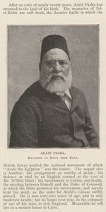Arabi Pasha, returned to Egypt from Exile