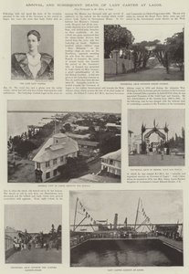 Arrival, and Subsequent Death, of Lady Carter at Lagos by English Photographer