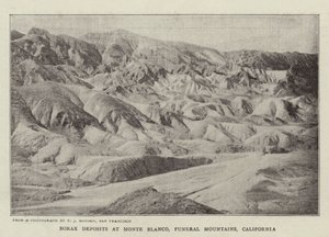 Borax Deposits at Monte Blanco, Funeral Mountains, California by English Photographer