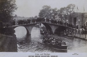 British Empire Exhibition, Wembley: Lake and Bridge by English Photographer