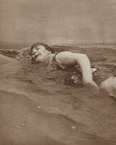 British swimmer Ivy Hawke succeeding at the third attempt to swim the English Channel by English Photographer