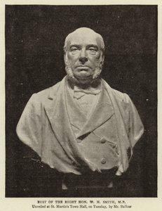 Bust of the Right Honourable W. H. Smith, MP by English Photographer