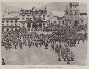 Cape Town bidding Farewell to Canadian and Australian Troops by English Photographer