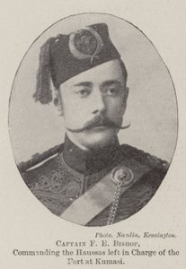 Captain F E Bishop, commanding the Haussas left in Charge of the Fort at Kumasi by English Photographer