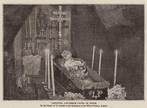 Cardinal Lavigerie Lying in State by English Photographer