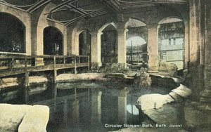 Circular Roman Bath, Bath by English Photographer