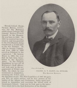 Colonel B T Mahon, 8th Hussars, who relieved Mafeking by English Photographer
