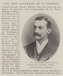 Colonel G C Kitson, CMG, New Governor of Sandhurst by English Photographer