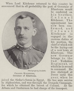 Colonel Kitchener, Governor of Khartoum by English Photographer