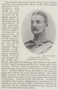 Colonel R H Martin, commanding the 21st Lancers by English Photographer