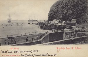 Coolie ships Erne and Elbe, St Helena by English Photographer