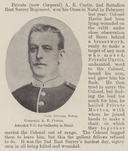 Corporal A E Curtis, awarded VC for Gallantry in Natal by English Photographer