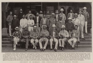 Cricket in Bombay, the Presidency and Parsee Teams by English Photographer