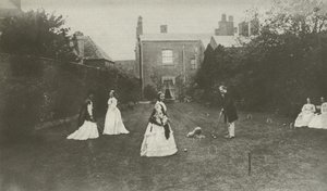 Croquet, in late Victorian England by English Photographer
