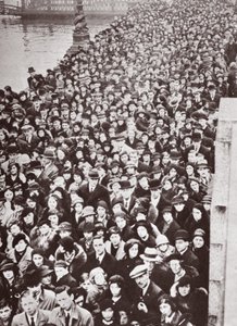 Crowds Waiting for Access to Westminster Hall, During the Lying in State of George V, 1936