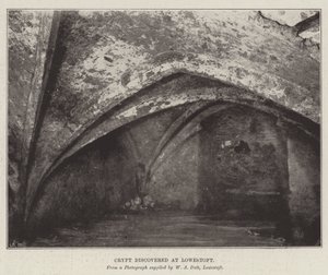 Crypt Discovered at Lowestoft by English Photographer