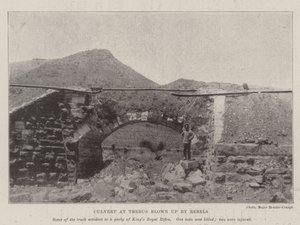 Culvert at Thebus blown up by Rebels by English Photographer