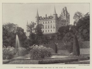 Dunrobin Castle, Sutherlandshire, the Seat of the Duke of Sutherland by English Photographer