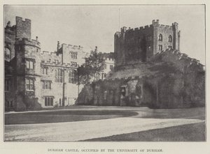 Durham Castle, occupied by the University of Durham by English Photographer