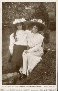 Ellaline Terriss, English actress and singer with her daughter, Mabel by English Photographer
