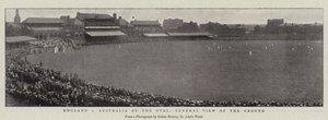 England vs Australia at the Oval, General View of the Ground by English Photographer