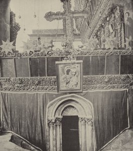 Entrance to grotto in Church of Nativity, in the neighborhood where Boaz and Ruth met by English Photographer