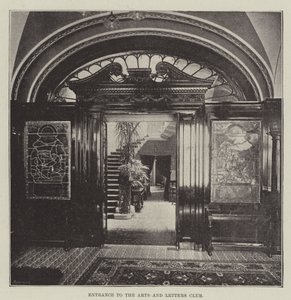Entrance to the Arts and Letters Club by English Photographer