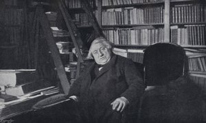Ernest Renan in his Study by English Photographer