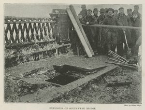 Explosion on Southwark Bridge by English Photographer