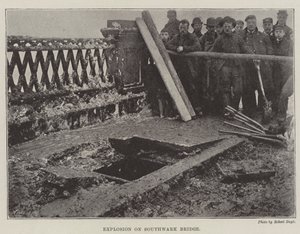 Explosion on Southwark Bridge by English Photographer