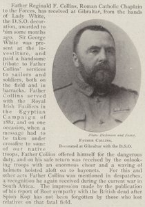 Father Collins, decorated at Gibraltar with the DSO by English Photographer