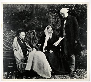 Florence Nightingale, Parthenope, Lady Verney and Sir Harry Verney at Claydon House by English Photographer