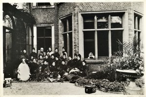 Florence Nightingale, Sir Harry and Lady Verney, and Nightingale Nurses at Claydon House, 1886 by English Photographer