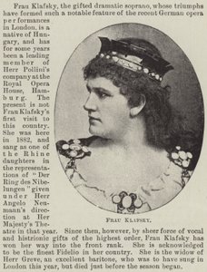 Frau Klafsky by English Photographer