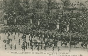 Funeral Procession of his Late Majesty King Edward VII Passing Marble Arch by English Photographer