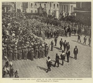 General Blanco and Staff Going Up to the Captain-General