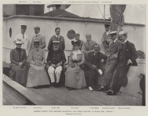 General Mahon (Who Relieved Mafeking) and Other Officers on Board the Briton by English Photographer