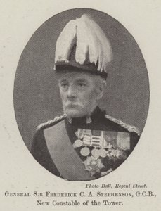 General Sir Frederick C A Stephenson, GCB, New Constable of the Tower by English Photographer