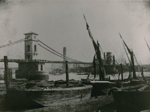 General View of Hungerford Bridge by English Photographer
