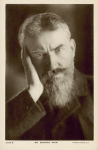 George Bernard Shaw, Irish playwright by English Photographer